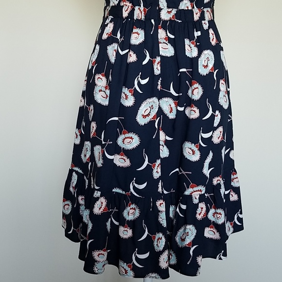 Flutter J. Crew navy, floral dress - Picture 7 of 8
